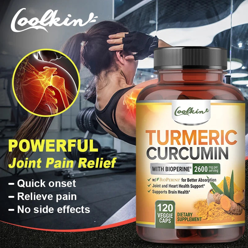 Curcumin Capsules with Black Pepper -Joint Support & Pain Relief