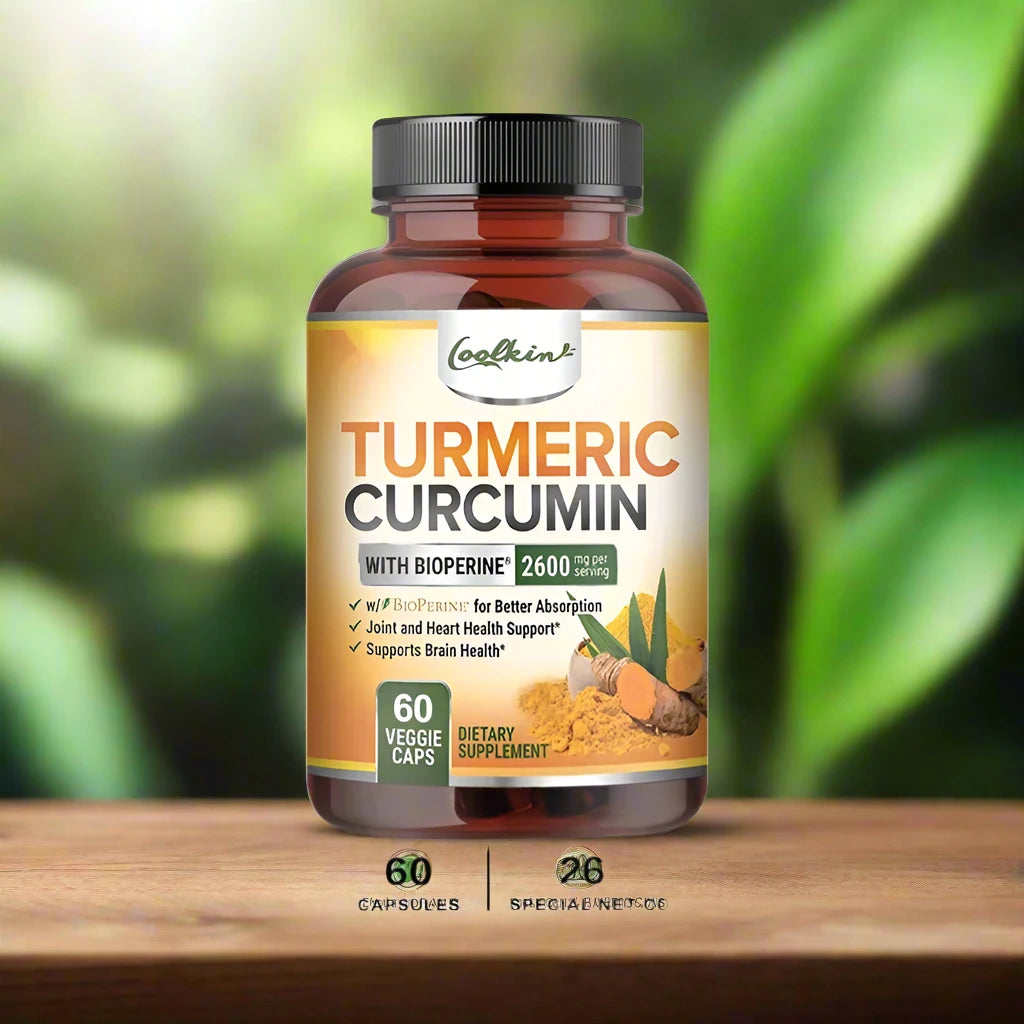 Curcumin Capsules with Black Pepper -Joint Support & Pain Relief