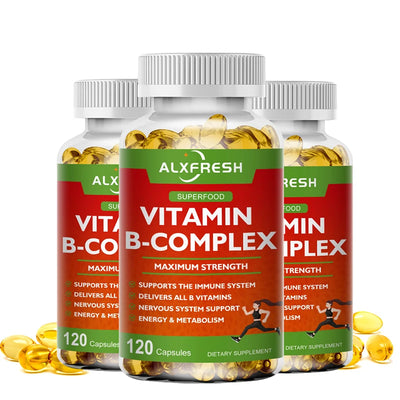 B-Complex Vitamin Supplements - Immune & Energy Support