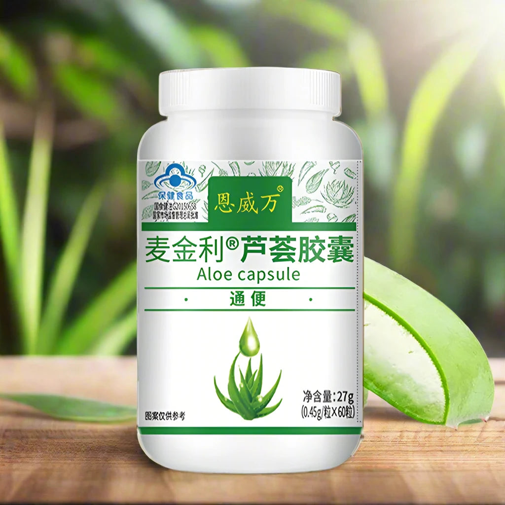 Aloe Vera Colon Cleanser Detox Softgel Capsules – Supports Digestive & Skin Health