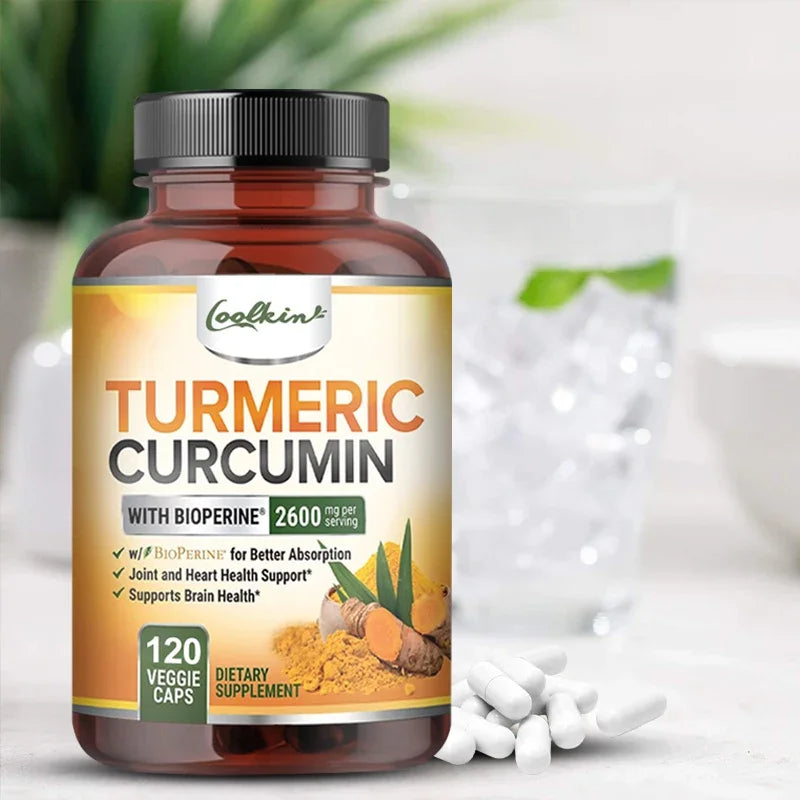 Curcumin Capsules with Black Pepper -Joint Support & Pain Relief