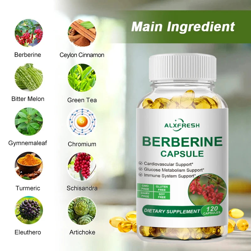 Berberine Extract 1500mg – Supports Cholesterol, Heart & Gut Health