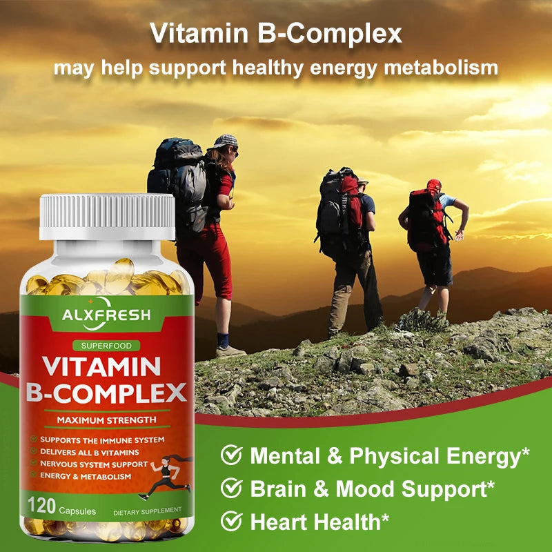 B-Complex Vitamin Supplements - Immune & Energy Support