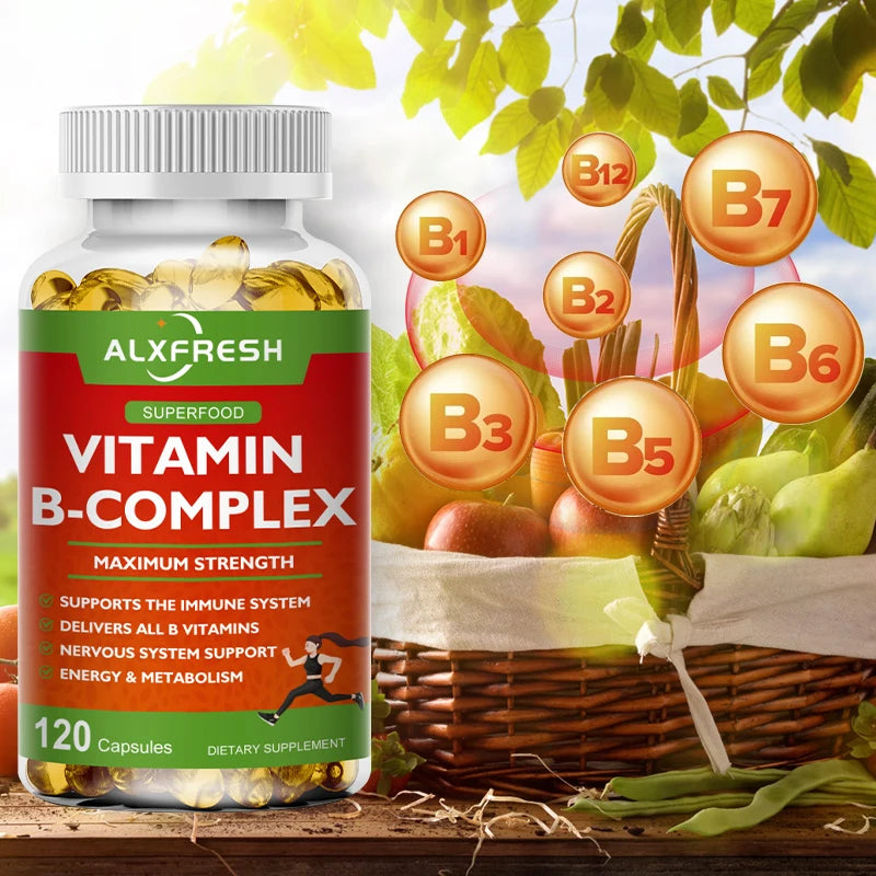 B-Complex Vitamin Supplements - Immune & Energy Support