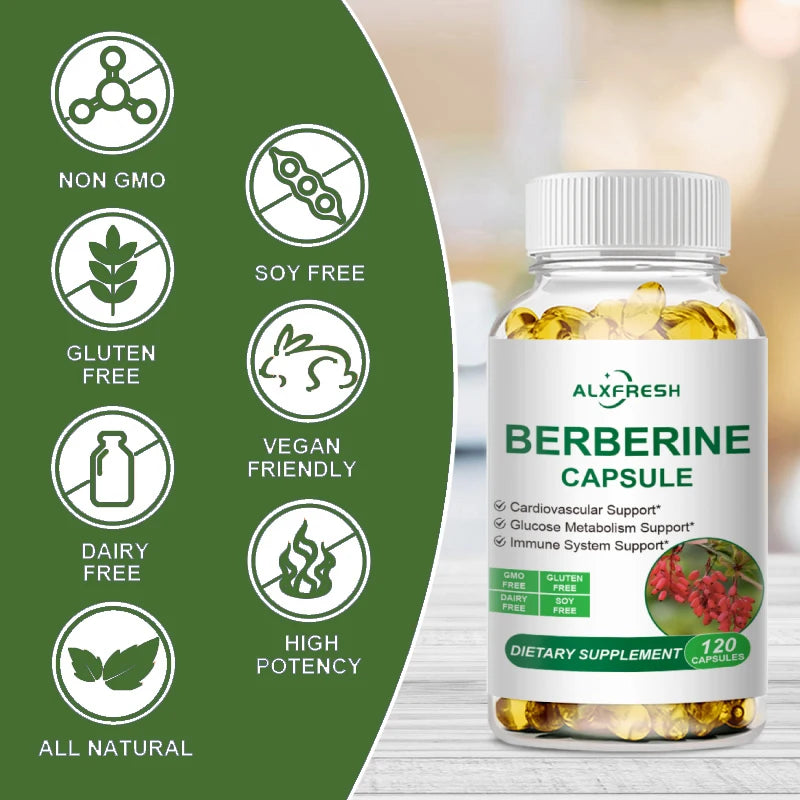 Berberine Extract 1500mg – Supports Cholesterol, Heart & Gut Health