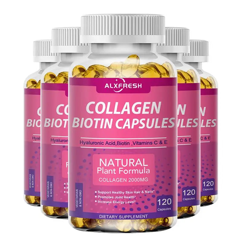 Collagen 2000mg with Biotin, Hyaluronic Acid & Vitamin C – Gluten-Free