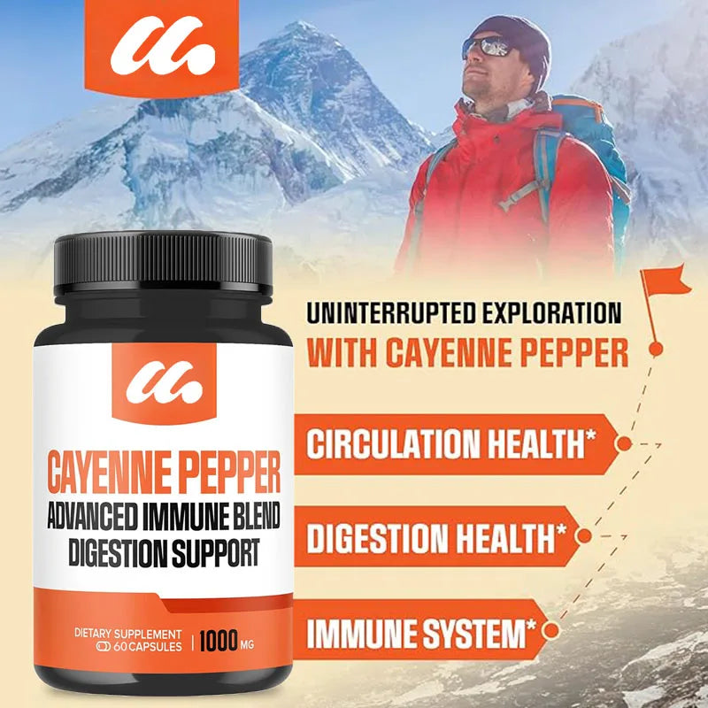 Cayenne Pepper Capsules with Elderberry,  & More - Immune & Heart