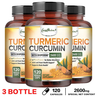 Curcumin Capsules with Black Pepper -Joint Support & Pain Relief