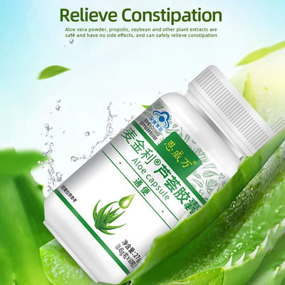 Aloe Vera Colon Cleanser Detox Softgel Capsules – Supports Digestive & Skin Health