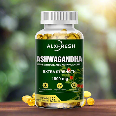 Organic Ashwagandha 1800mg – Stress, Focus & Sleep Support