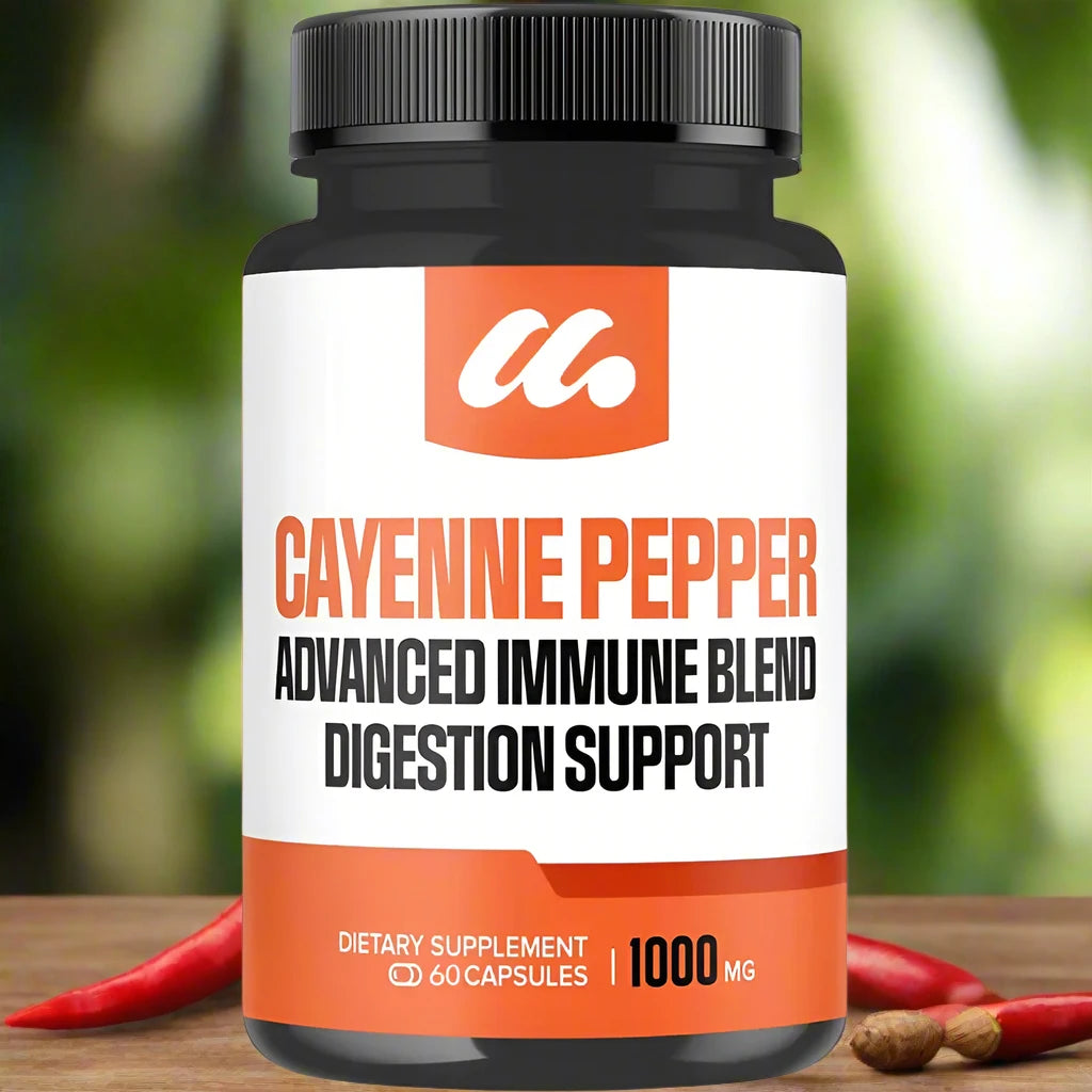 Cayenne Pepper Capsules with Elderberry,  & More - Immune & Heart