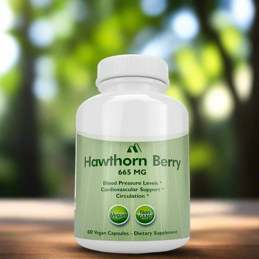 Hawthorn Berry 665mg Capsules – 60 Vegetarian, Non-GMO