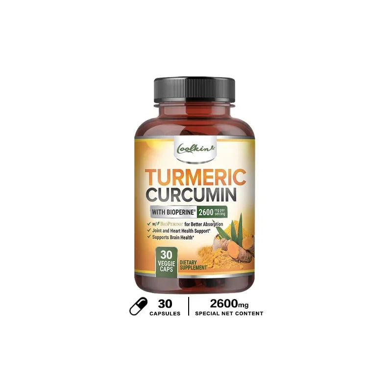 Curcumin Capsules with Black Pepper -Joint Support & Pain Relief