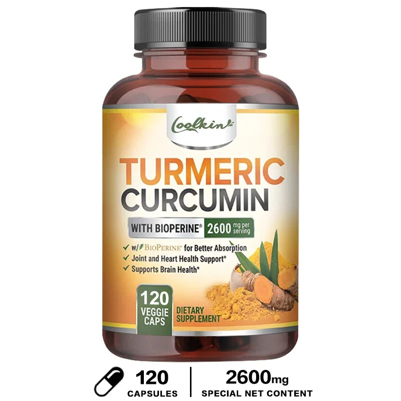 Curcumin Capsules with Black Pepper -Joint Support & Pain Relief