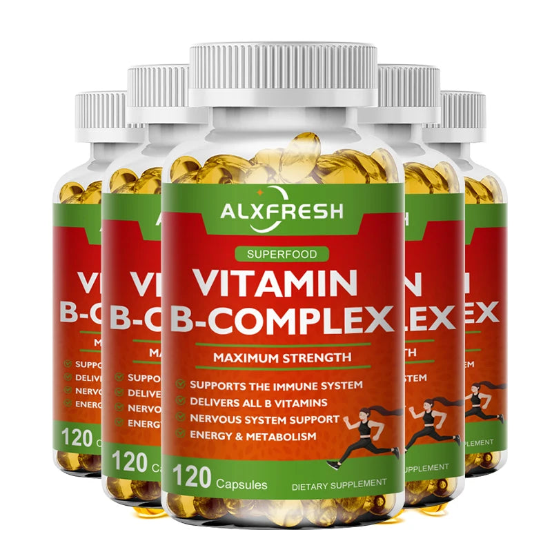 B-Complex Vitamin Supplements - Immune & Energy Support